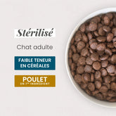 Ultra Premium Direct Aliment Sec Light pour Chat Stérilisé - Poulet & Riz 10 Kg
